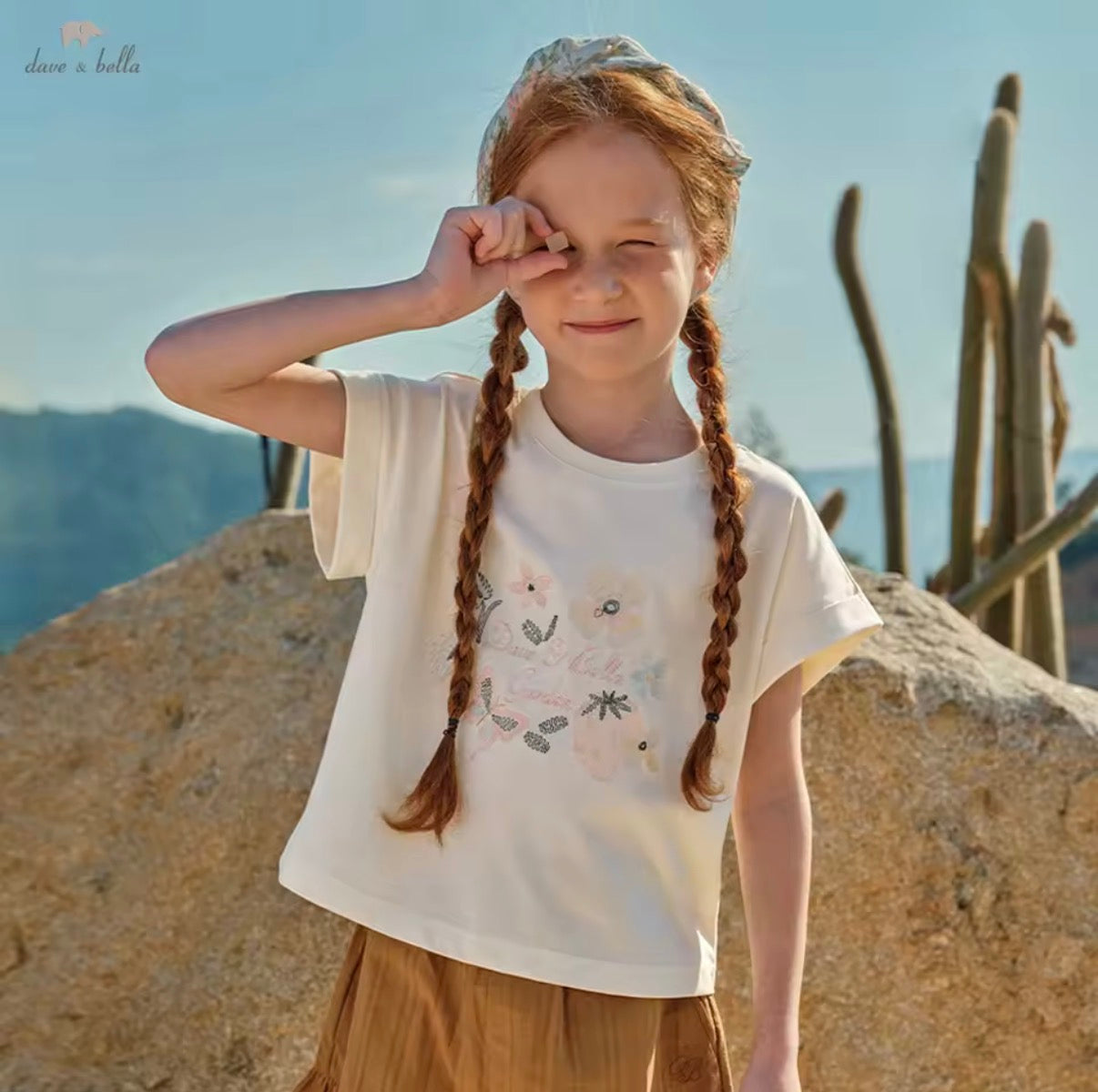 【予約】dave&bella デイブベラ　フラワーデザイントップス　DK2261500