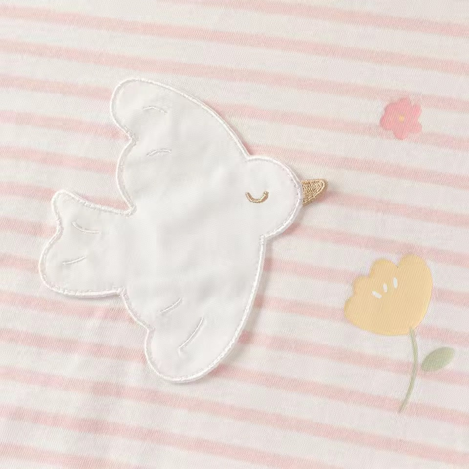 【予約】dave&bella デイブベラ　アニマルデザインボーダートップス　DB1260806