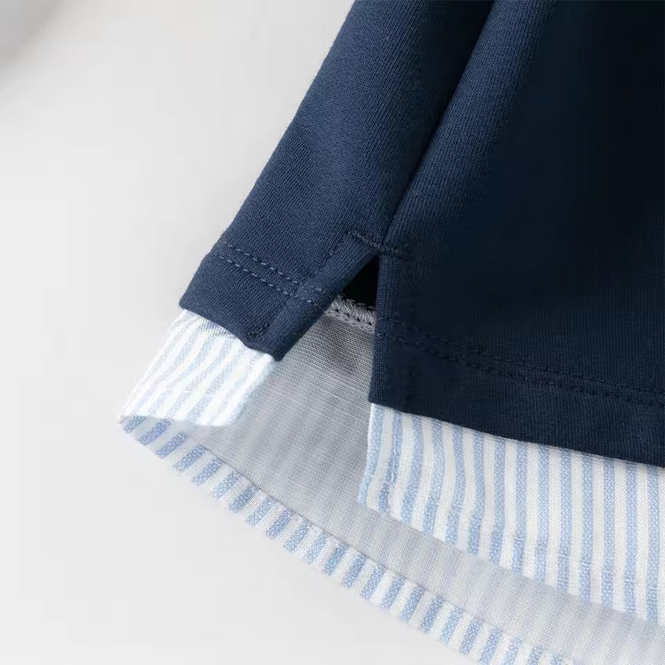 【予約】dave&bella デイブベラ　シャツドッキングトップス&パンツセット　DB1260144