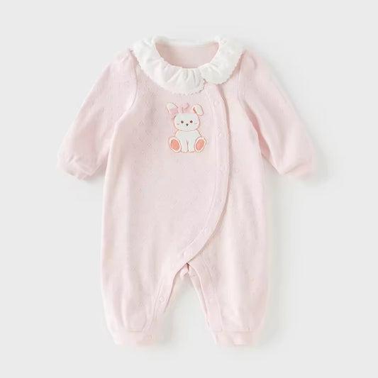 【予約】dave&bella　デイブベラ　うさぎアップリケロンパース　DB1260835