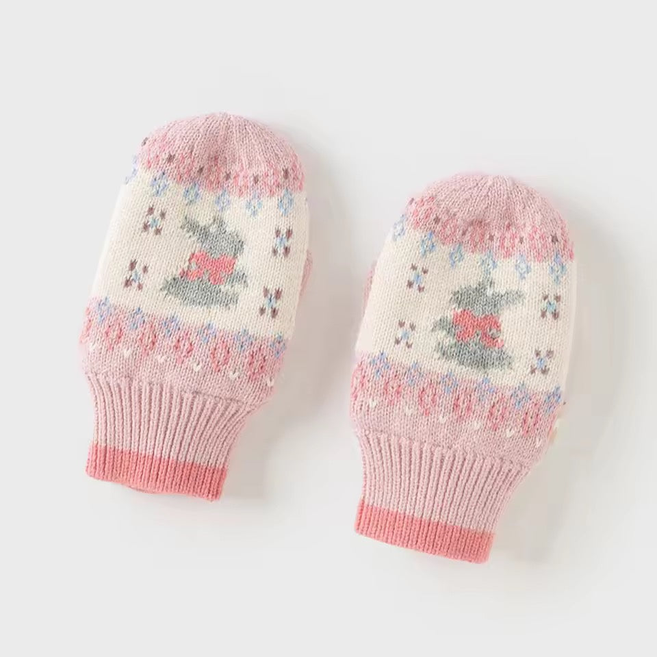 【予約】dave&bella　デイブベラ　うさちゃんデザイン手袋　DB4243876