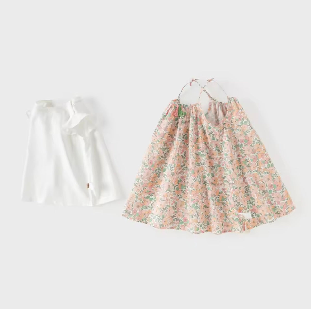 【予約】dave&bella デイブベラ　フローラルワンピース&トップスセット　DB2262280