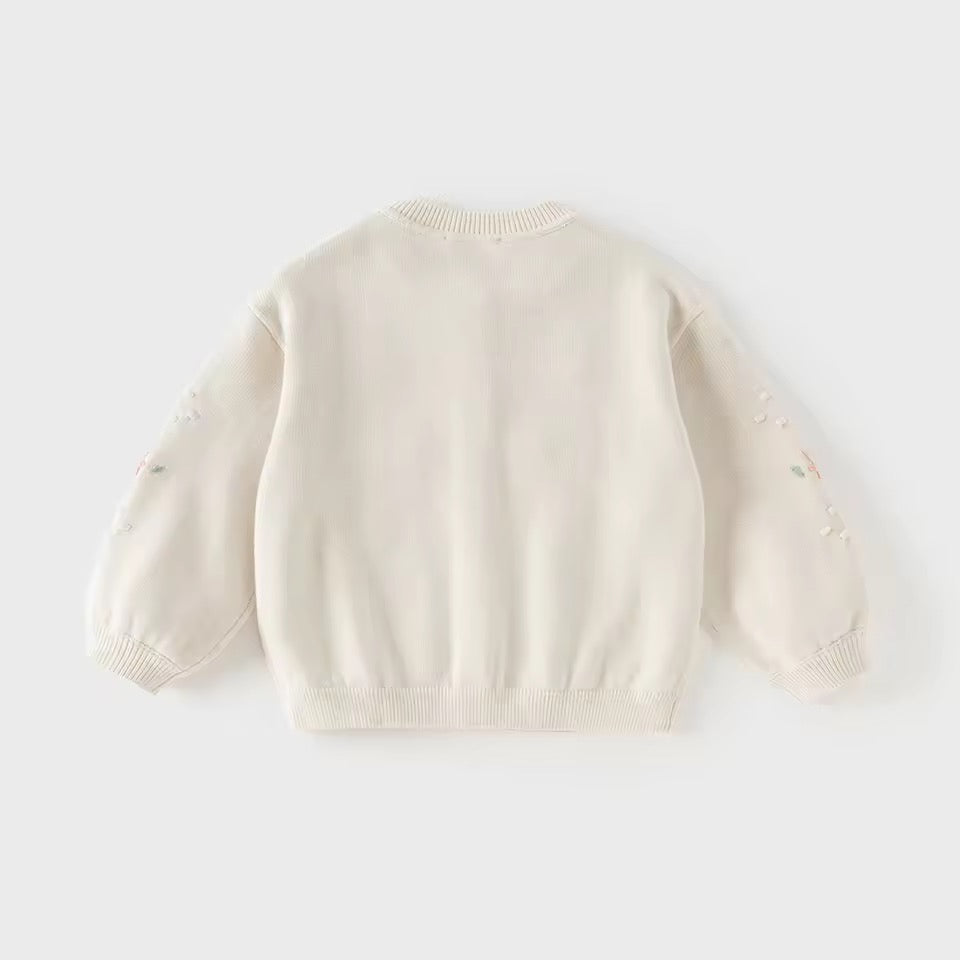 【予約】dave&bella デイブベラ　フラワー刺繍カーディガン　DB1260334