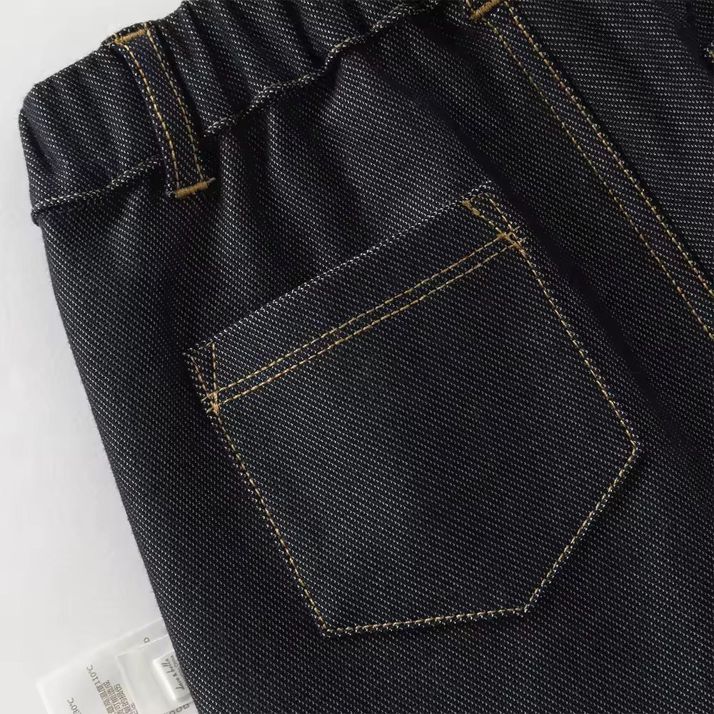 【予約】dave&bella デイブベラ　ロゴ刺繍ストレッチデニムパンツ　DB3252882