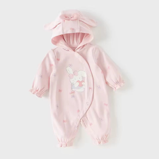 【予約】dave&bella デイブベラ　うさちゃんデザインロンパース　DB1260070