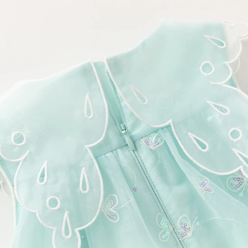 【予約】dave&bella デイブベラ　バタフライ刺繍ドレス　DB2240173