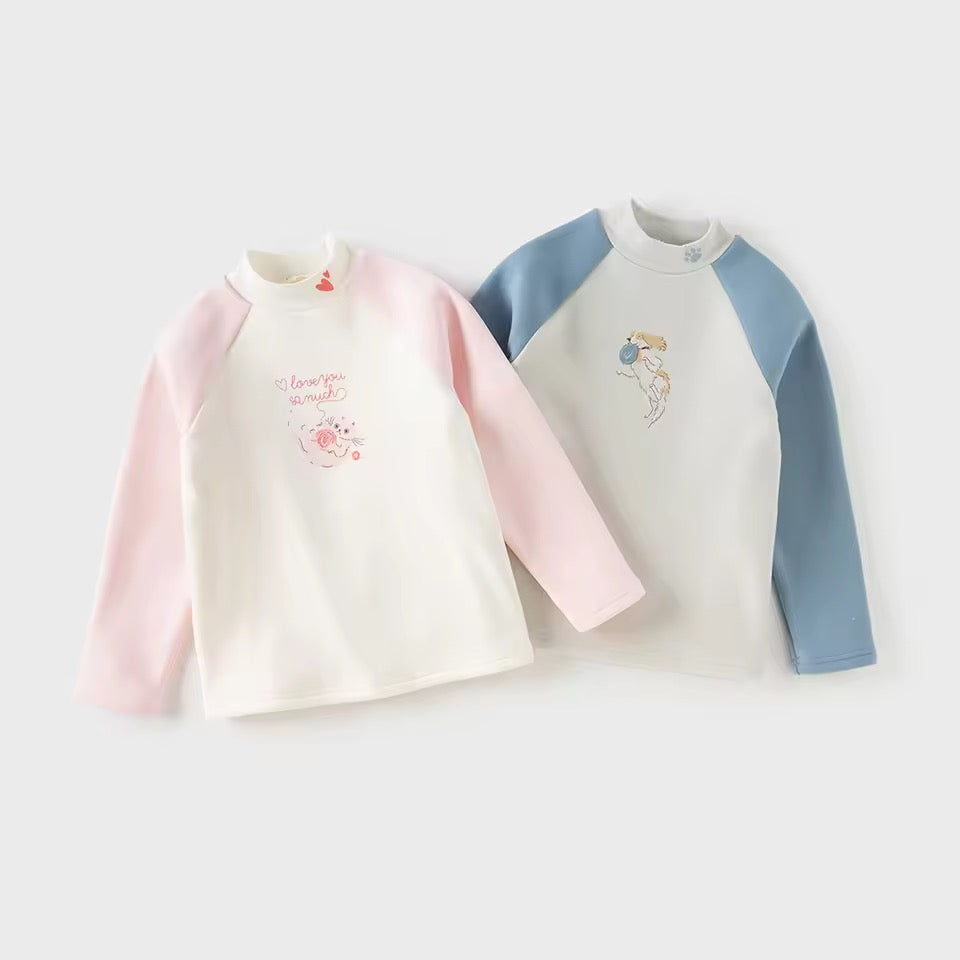 【予約】dave&bella デイブベラ　スタンドカラー裏起毛トップス　DK4254238