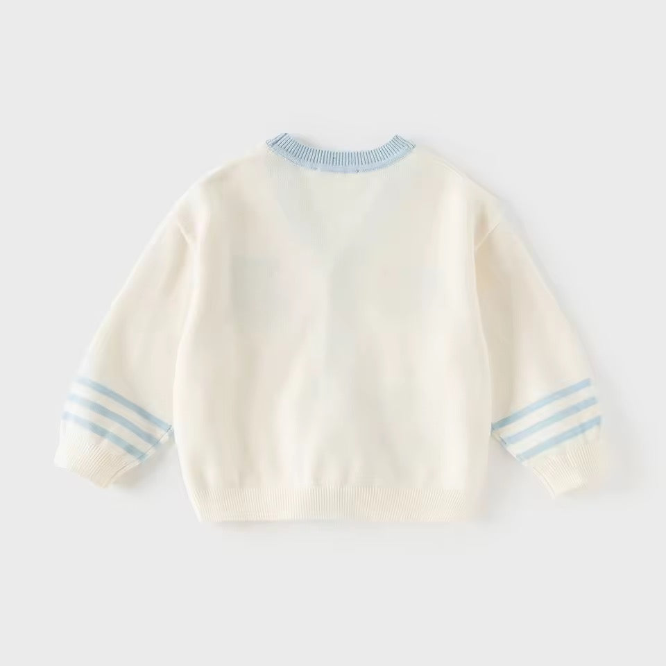 【予約】dave&bella デイブベラ　ロゴ刺繍カーディガン　DB1260935