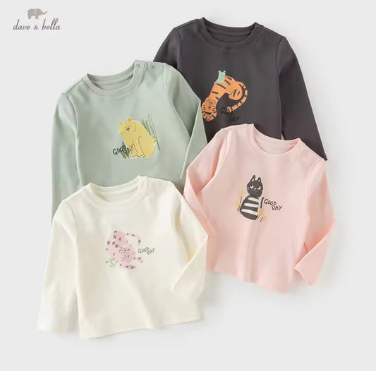 【予約】dave&bella　デイブベラ　アニマルイラストロンT　DB1260314