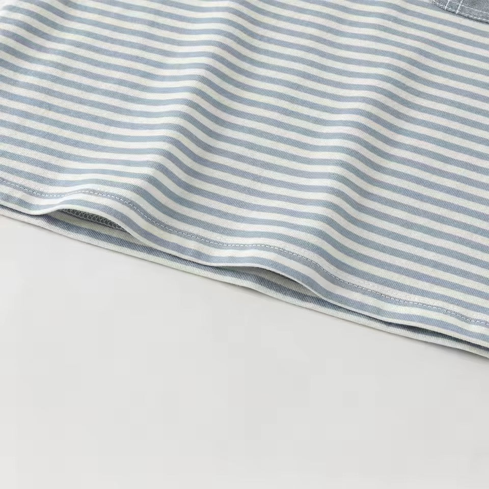 【予約】dave&bella デイブベラ　デニムポケットボーダーロンT　DB1260028