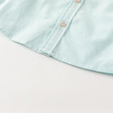 【予約】dave&bella デイブベラ　クルマ刺繍グリーンシャツ　DB1248296
