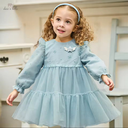 【予約】dav&bella デイブベラ　スターモチーフ付きワンピース　DB1260554