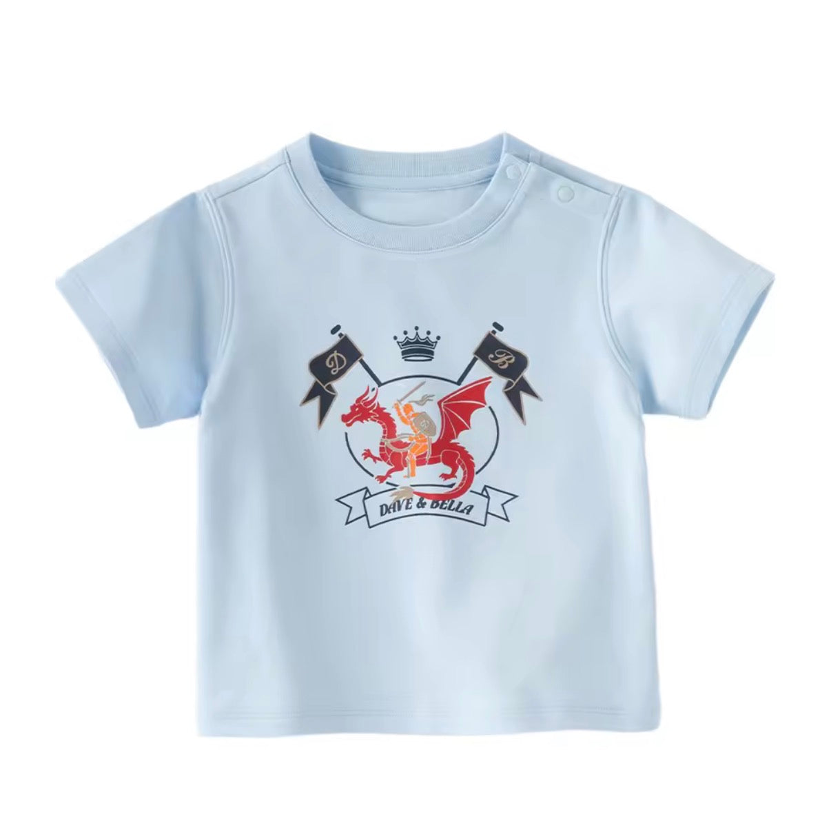 【予約】dave&bella デイブベラ　ドラゴンイラストTシャツ　DB2261978