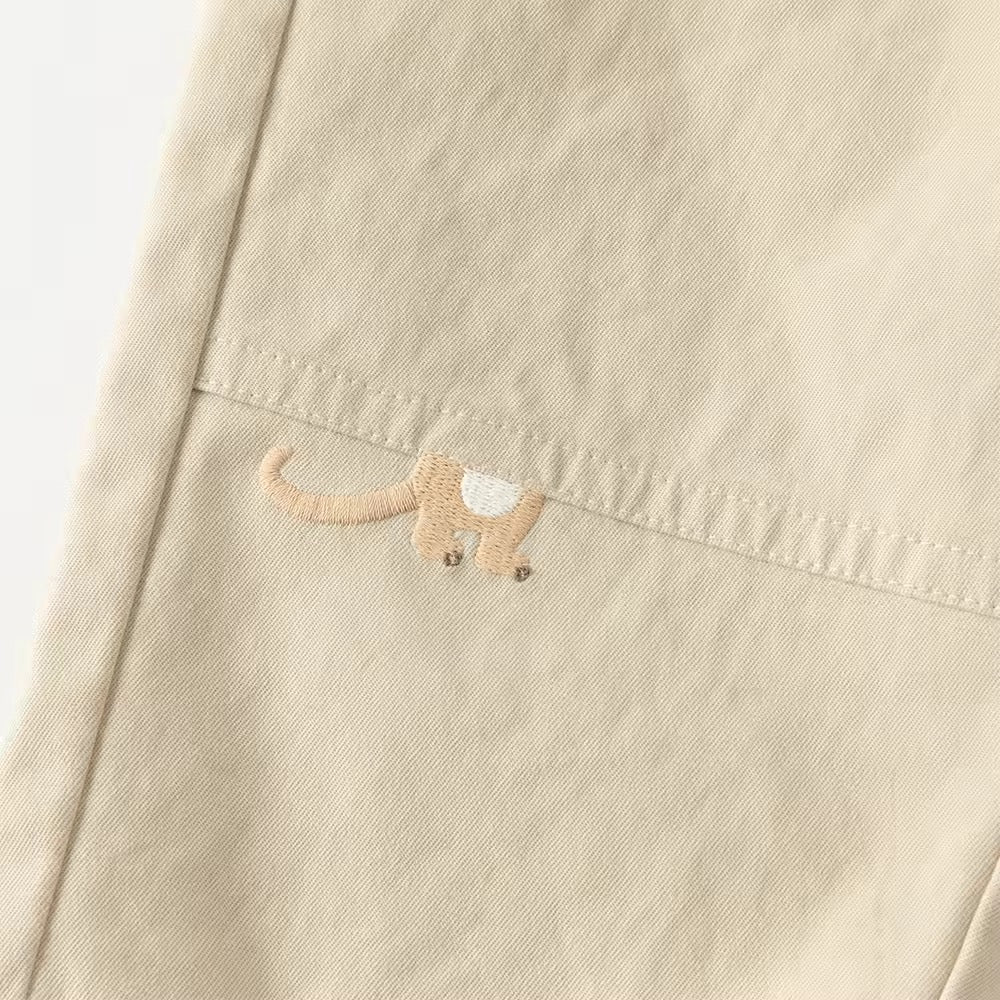 【予約】dave&bella デイブベラ　アニマル刺繍パンツ　DB3252500