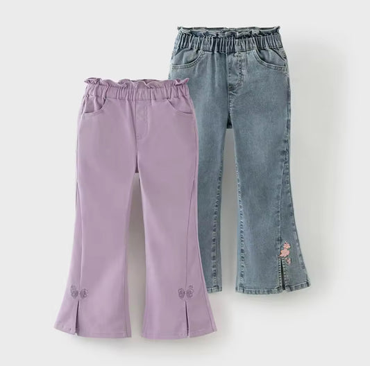 【予約】dave&bella デイブベラ　裾スリットフレアパンツ　DK1260340