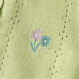 【予約】dave&bella デイブベラ　襟付きフラワー刺繍カーディガン　DK1247745