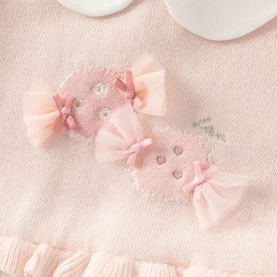 【予約】dave&bella デイブベラ　キャンディー刺繍チュールスカートワンピース　DB1260232