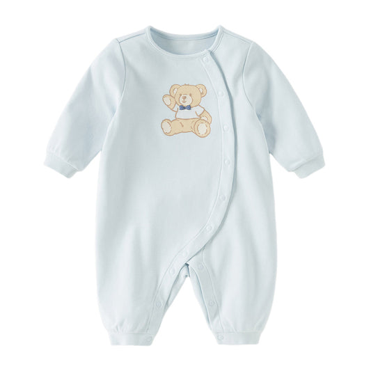 【予約】dave&bella デイブベラ　テディベアイラストロンパース　DB1260833