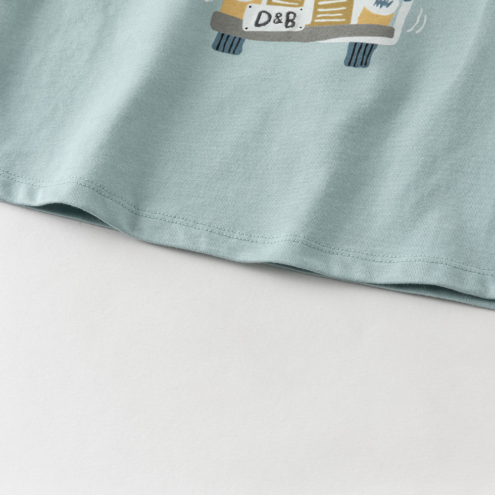 【予約】dave&bella デイブベラ　アニマル刺繍Tシャツ&パンツセット　DB2261627