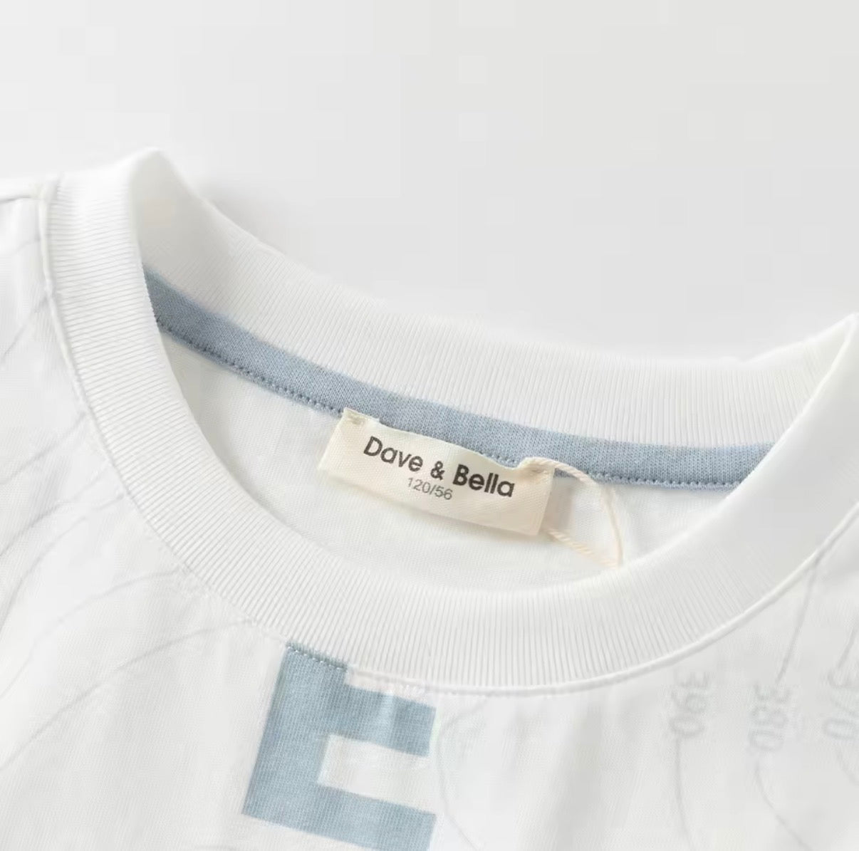 【予約】dave&bella デイブベラ　アルファベットデザインTシャツ　DK2261663