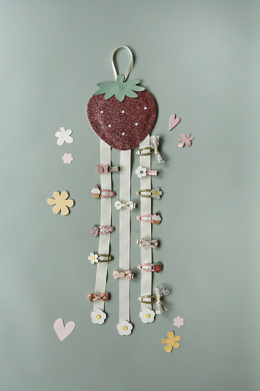 Rockahula Kids ロッカフラキッズ　Sweet Strawberry 3 Ribbon Clip Hanger