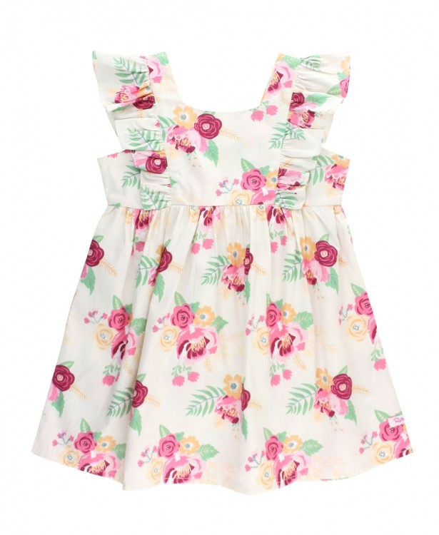 ruffle butts Melon Slub Ruffle Dress