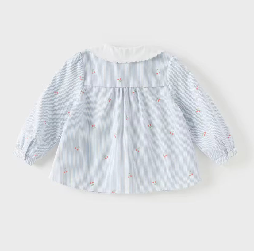 【予約】dave&bella デイブベラ　さくらんぼデザインブラウス　DB1260817