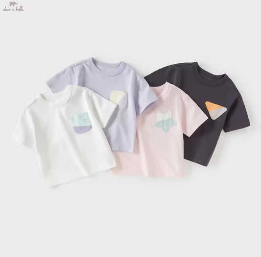 【予約】dave&bella デイブベラ　バイカラーポケットTシャツ　DB2261289