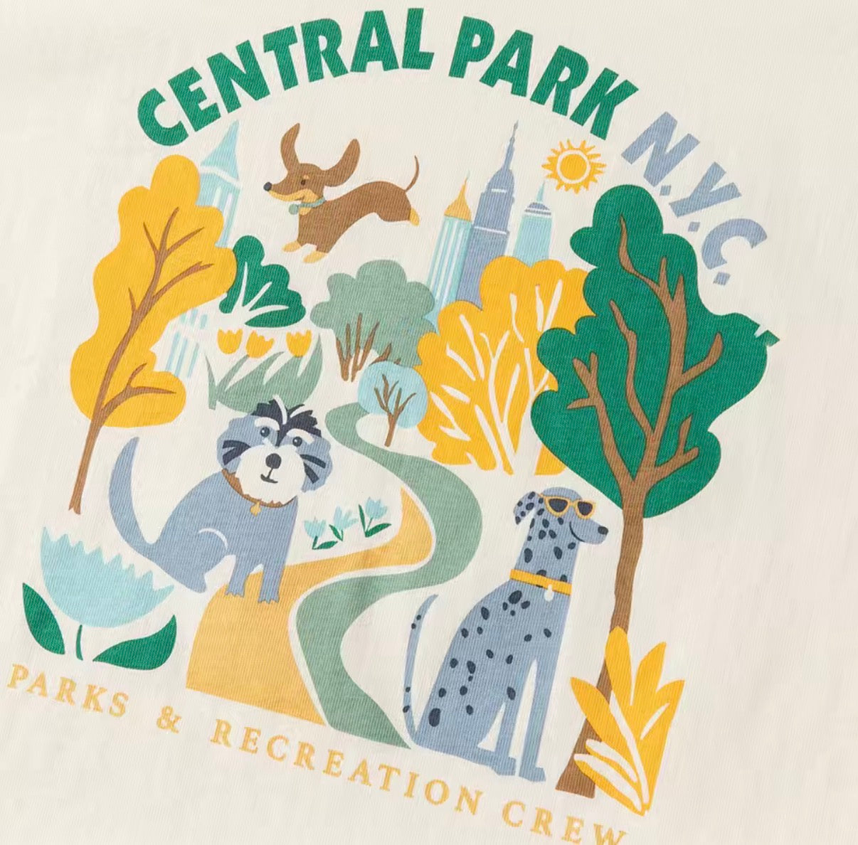 【予約】dave&bella デイブベラ　CENTRALPARKイラストTシャツ　DB2261551