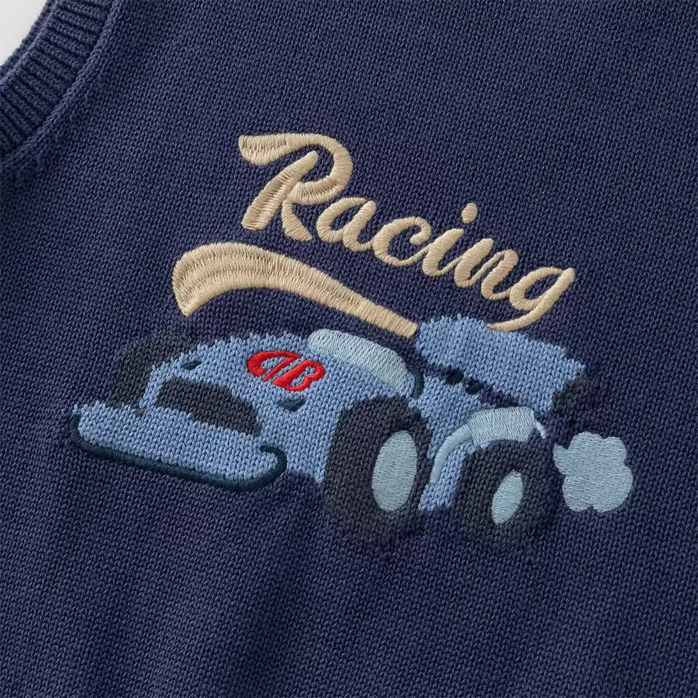 【予約】dave&bella　デイブベラ　Racingデザインネイビーベスト　DB3252489