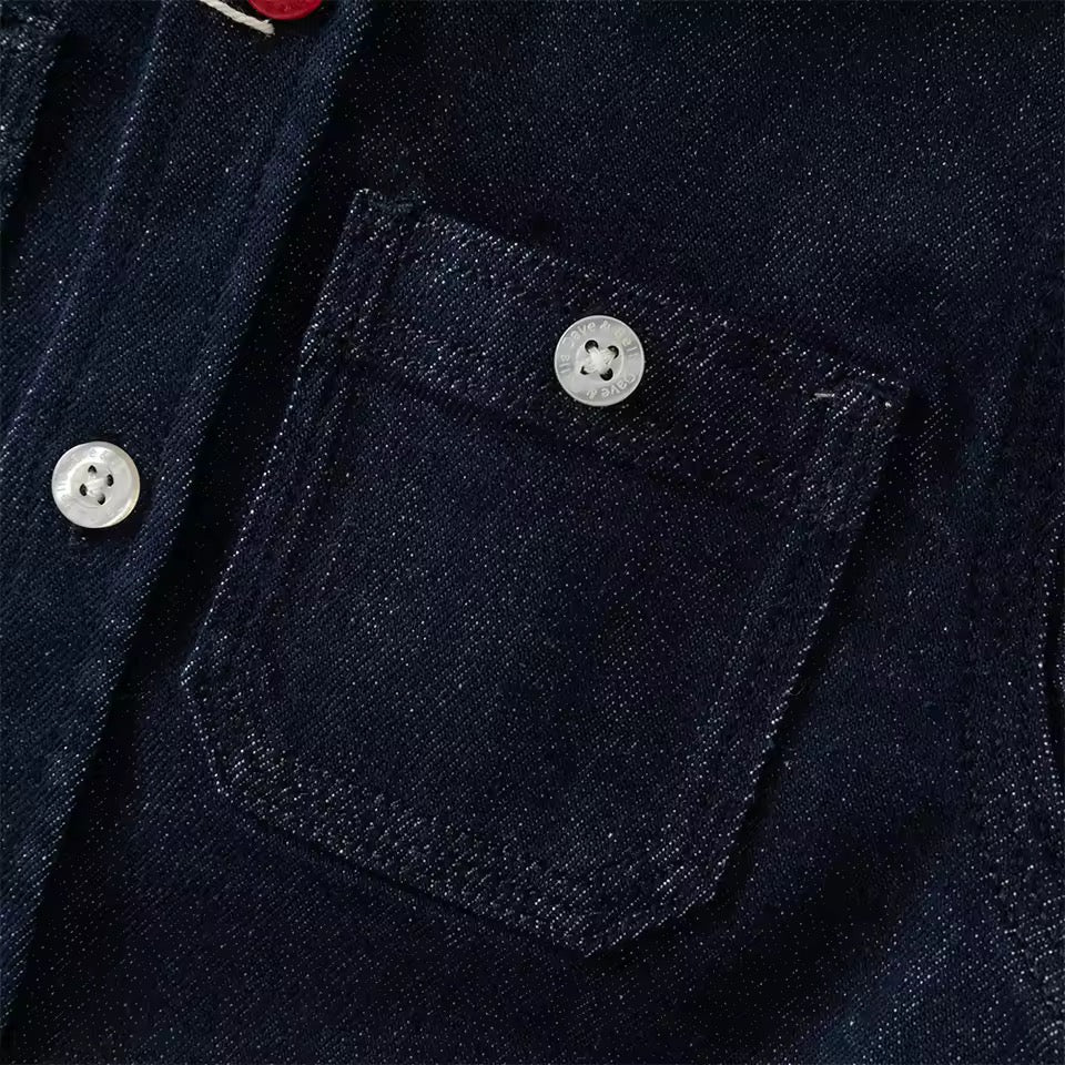 【予約】dave&bella デイブベラ　刺繍デニムシャツ　DB1260524