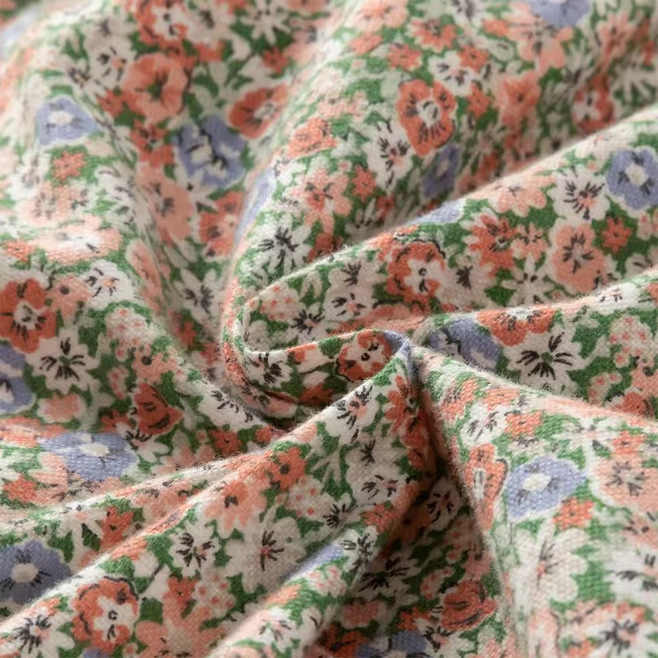 【予約】dave&bella デイブベラ　ニット襟裏起毛フローラルワンピース　DB4251838