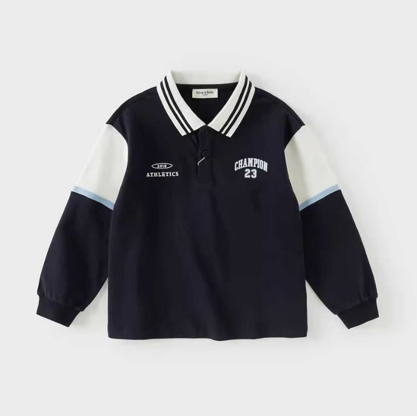 【予約】dave&bella デイブベラ　ネイビートップス　DK1260959