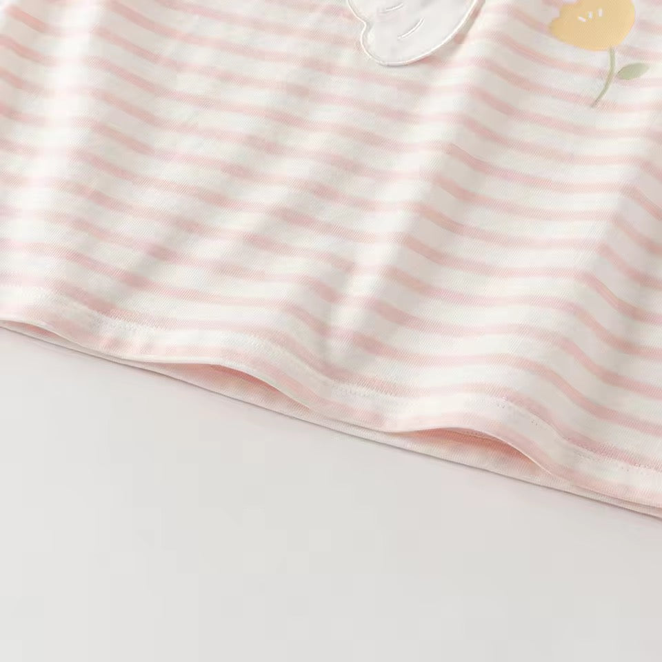 【予約】dave&bella デイブベラ　アニマルデザインボーダートップス　DB1260806