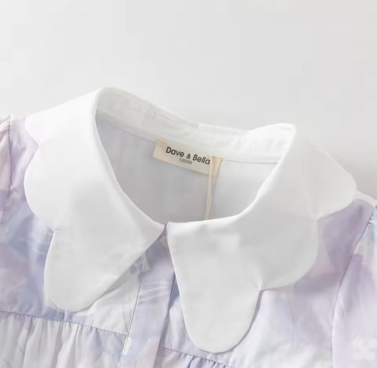 【予約】dave&bella デイブベラ　パープルフローラルワンピース　DK2261553