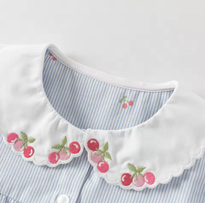 【予約】dave&bella デイブベラ　さくらんぼデザインブラウス　DB1260817