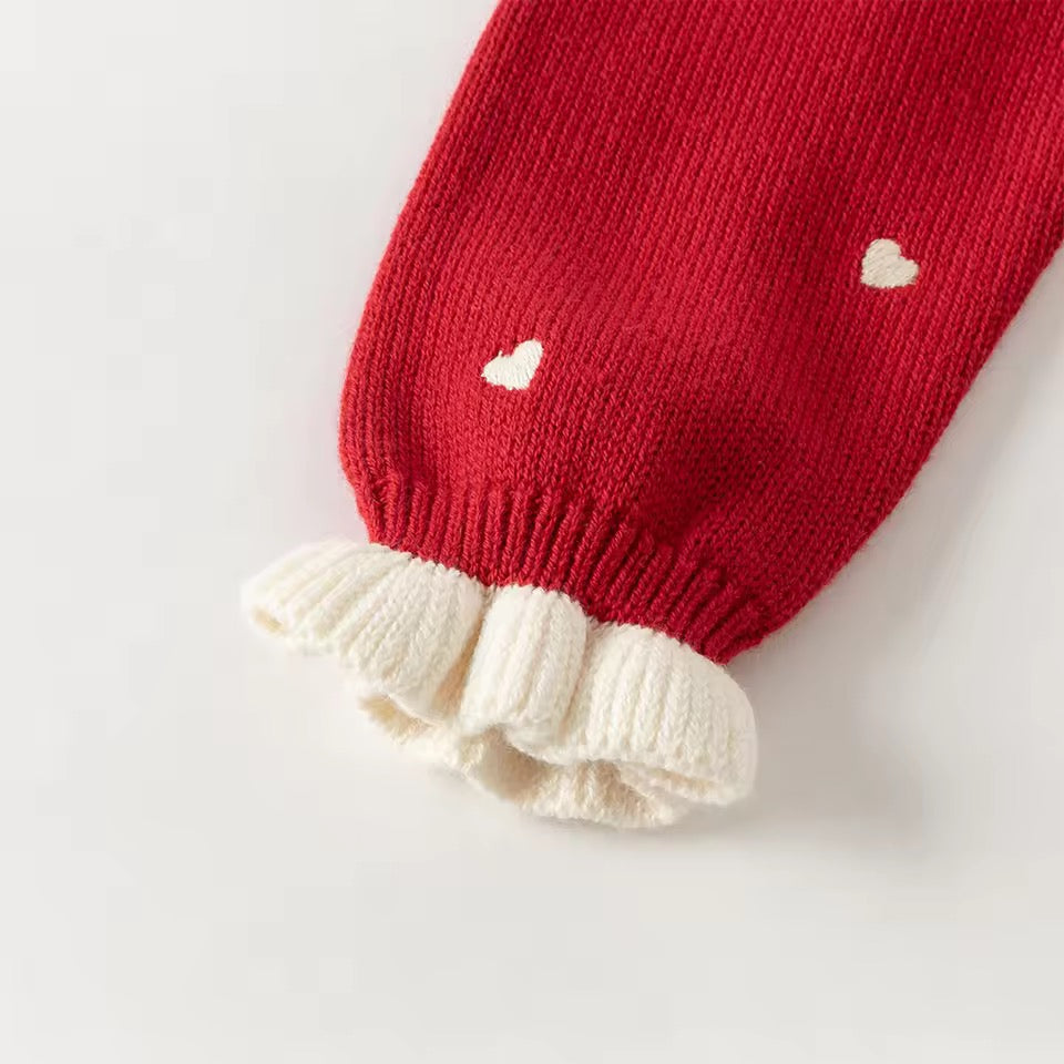 【予約】dave&bella　デイブベラ　ハート刺繍セーター　DB4254247