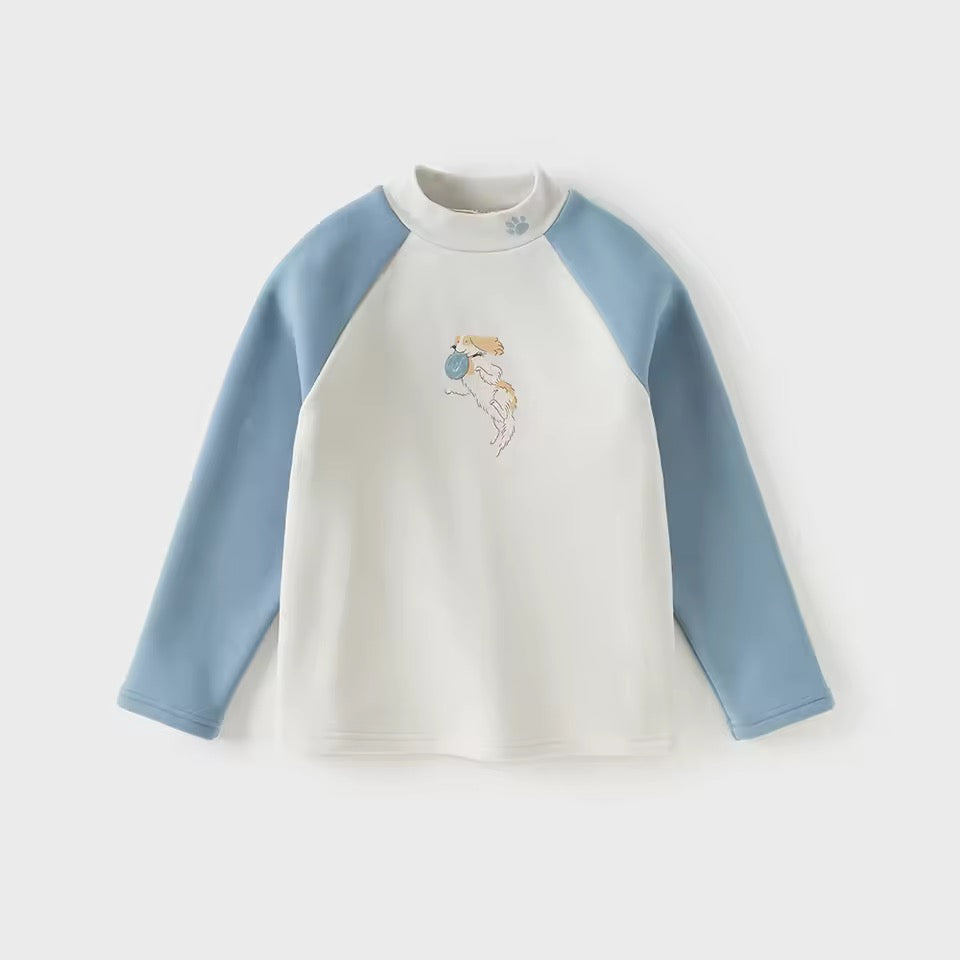【予約】dave&bella デイブベラ　スタンドカラー裏起毛トップス　DK4254238