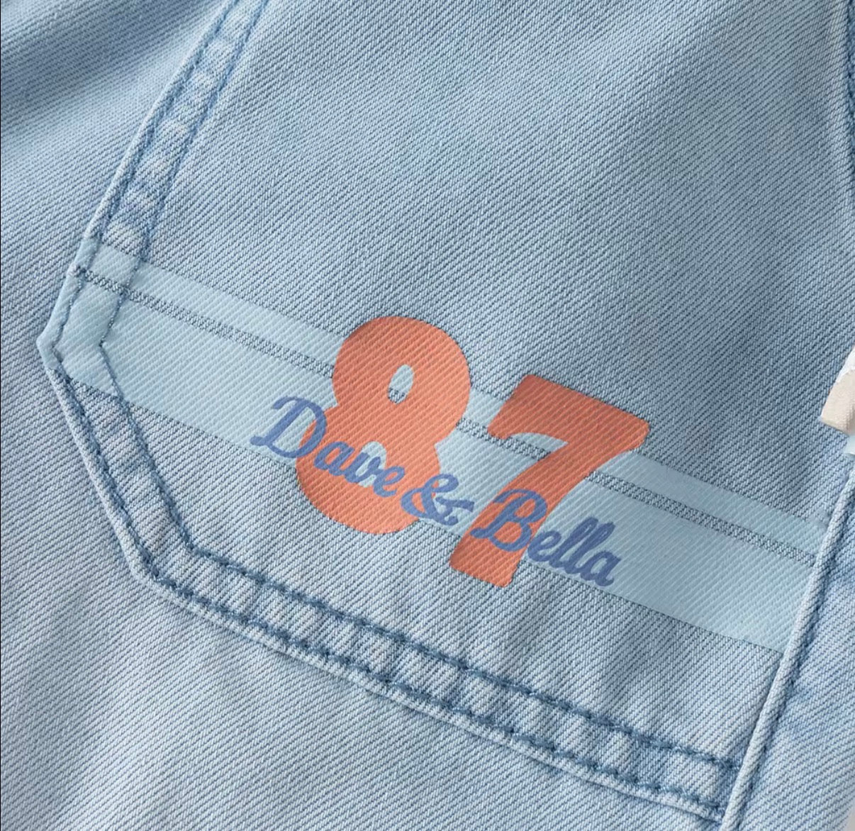【予約】dave&bella デイブベラ　コットンデニムハーフパンツ　DB2262179