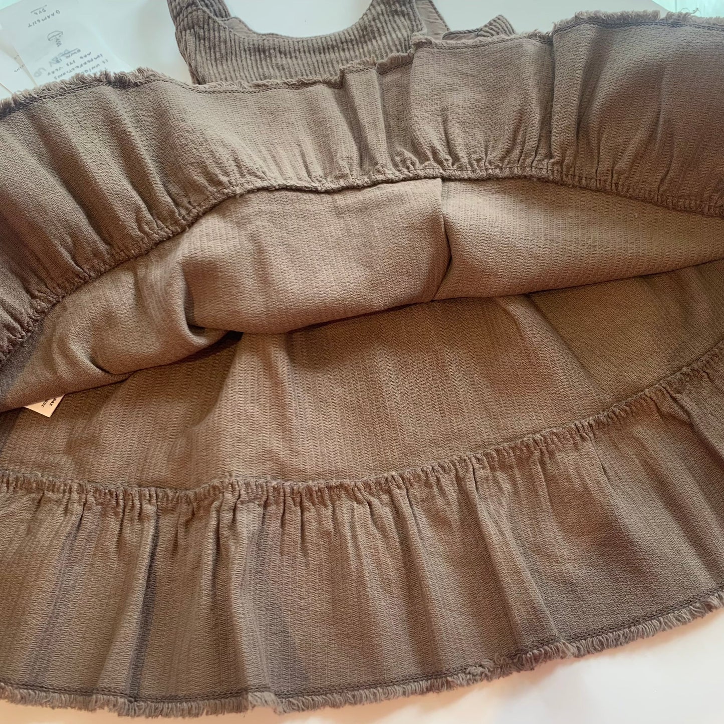 PlayUp Organic cotton corduroy dress brown