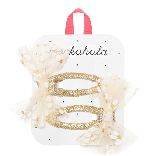 Rockahula Kids ロッカフラキッズ　Daisy Tulle Bow Clips