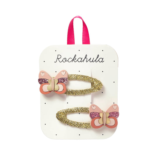 Rockahula Kids ロッカフラキッズ　Patchwork Butterfly Clips
