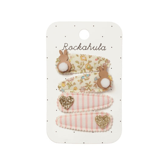 Rockahula Kids ロッカフラキッズ　Petal Bunny Fabric Clip Set
