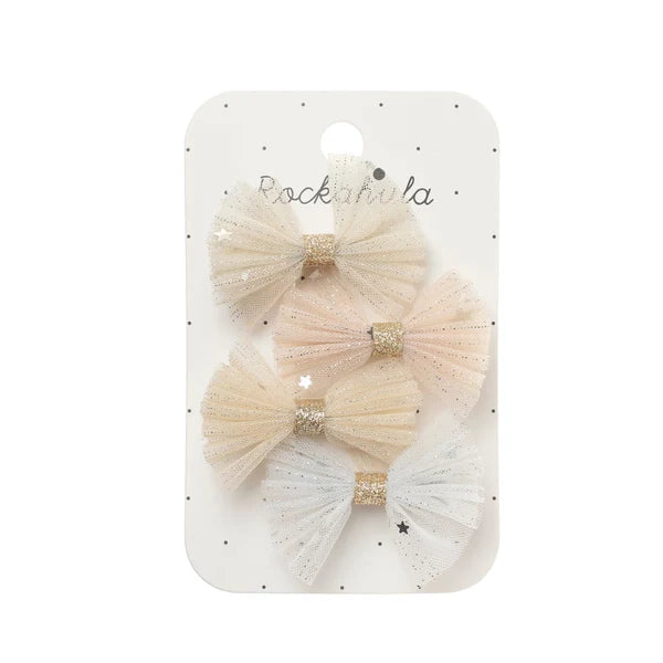 Rockahula kids ロッカフラキッズ  Shimmer Tulle Mini Bow Clips