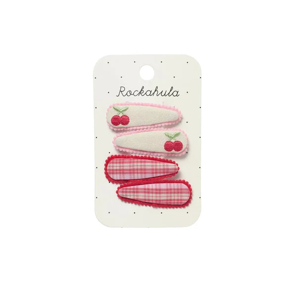 Rockahula kids ロッカフラキッズ Cherry Dream Fabric Clip set