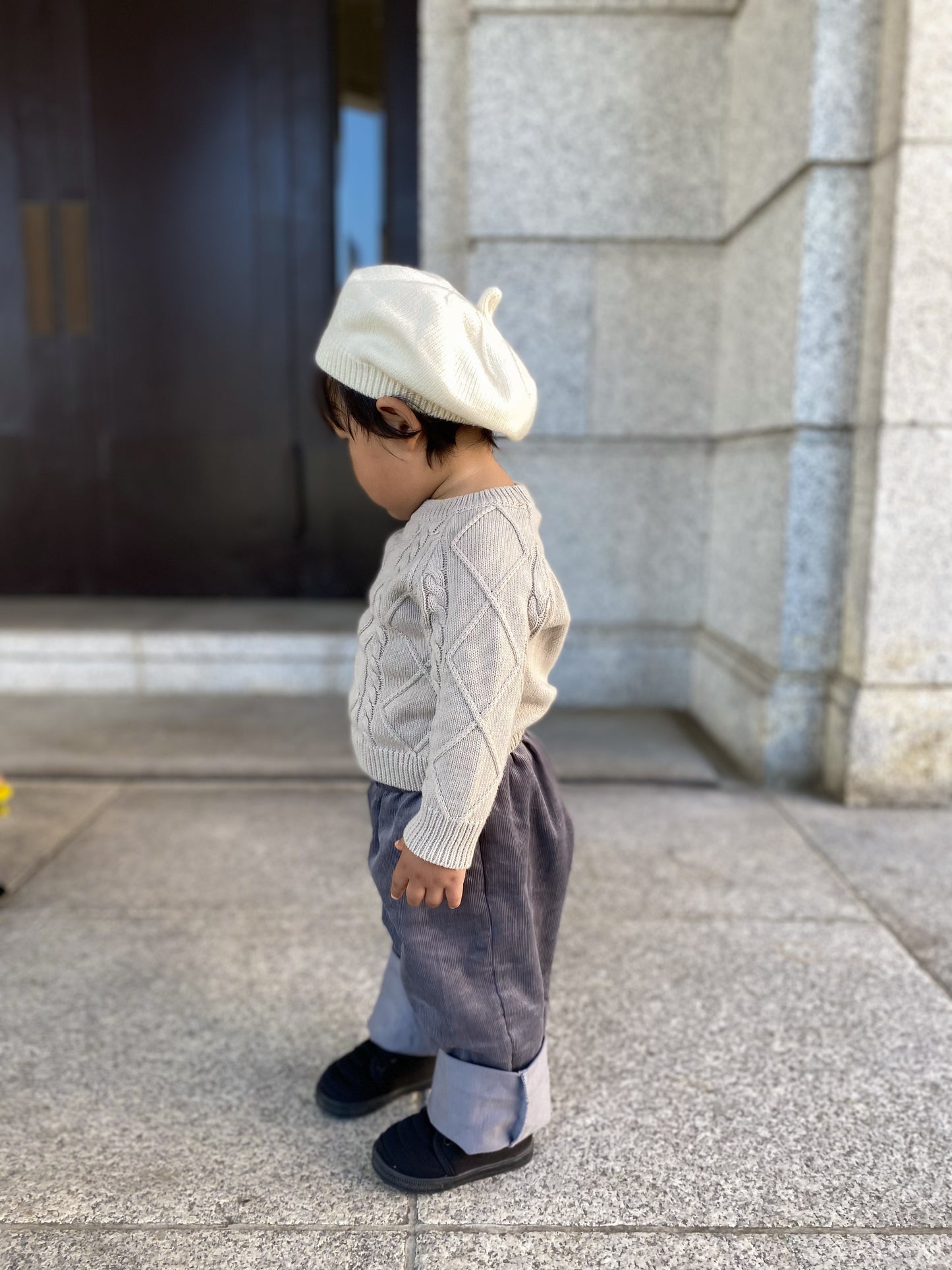 missy's original organic cotton corduroy suspender pants