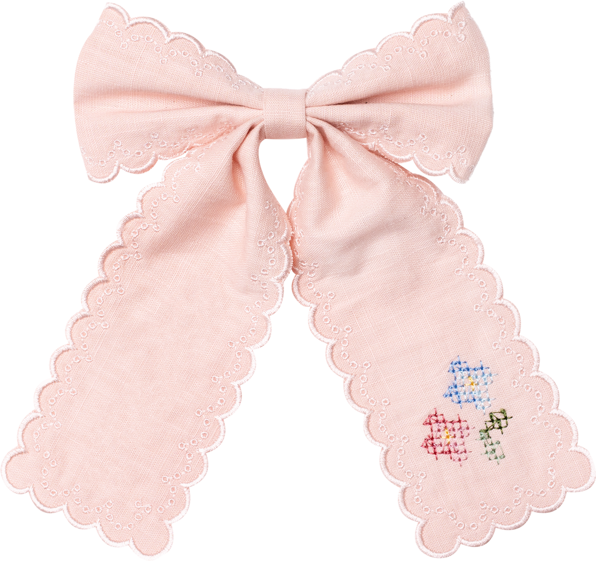 【予約】DearGG　LARGE BOW PEACH HAIRCLIP