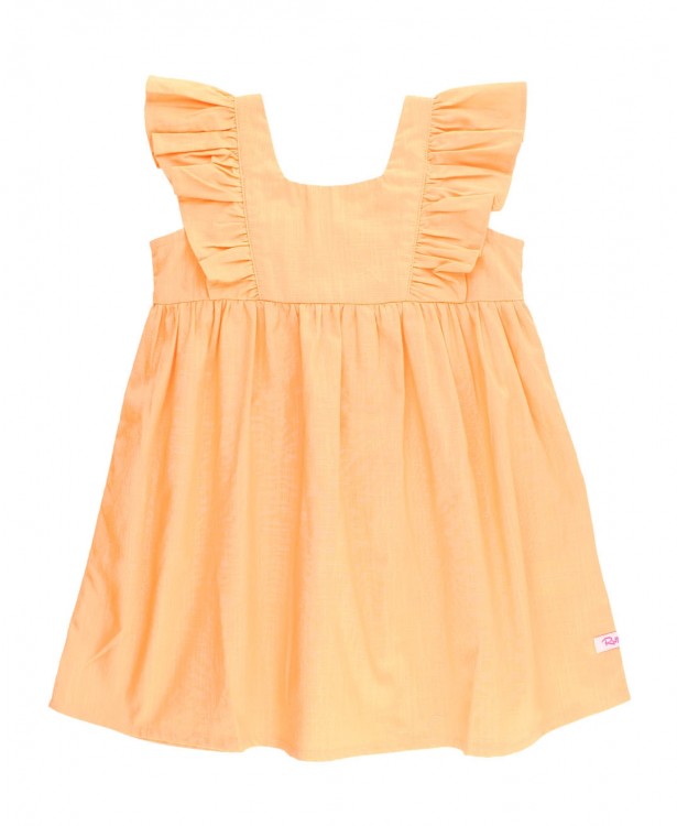 ruffle butts Melon Slub Ruffle Dress