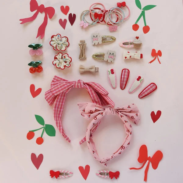 Rockahula kids ロッカフラキッズ Cherry Dream Fabric Clip set
