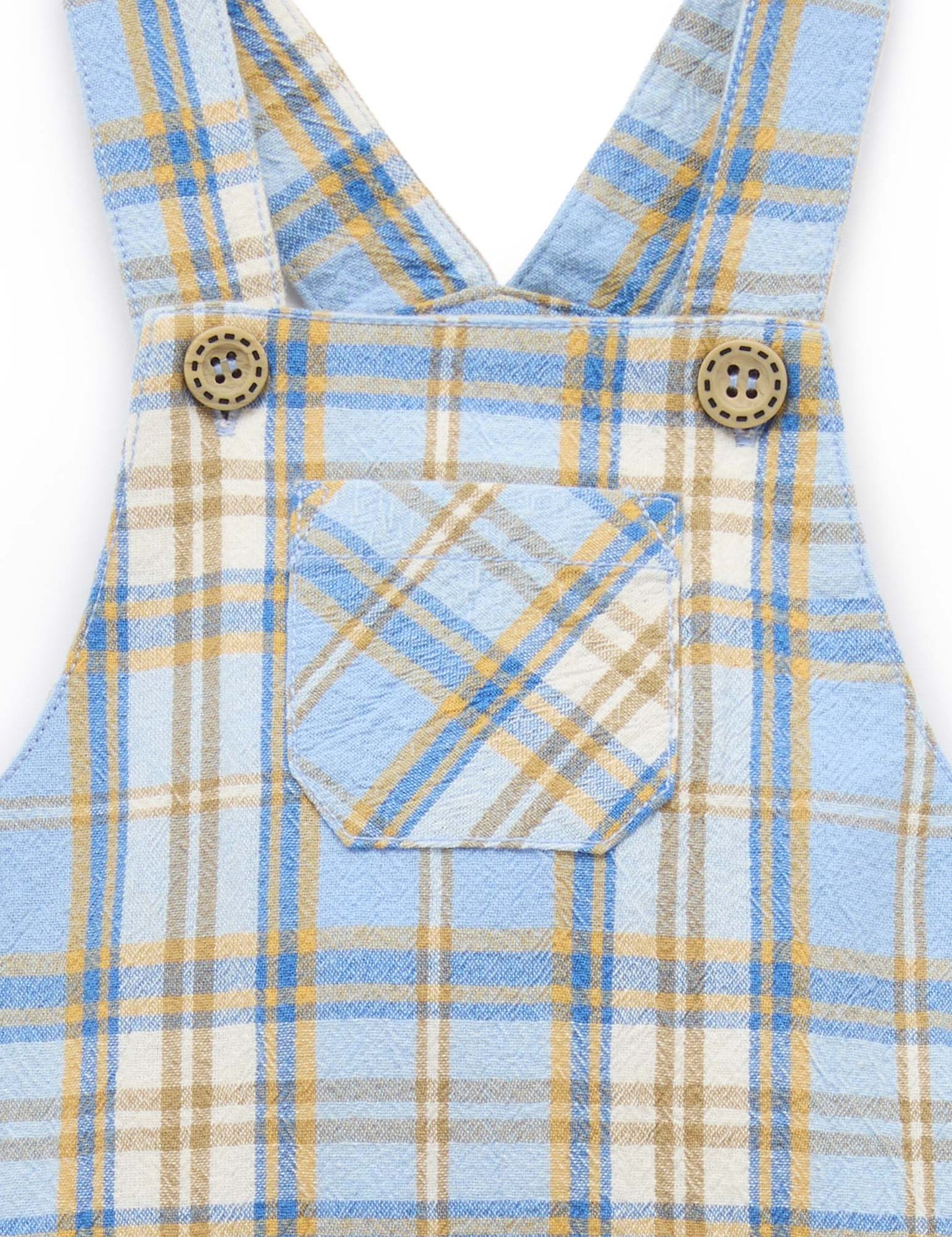 Purebaby ピュアベビー　CHECK OVERALL　PB1005S25